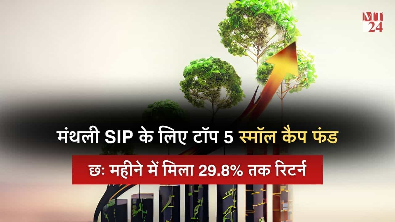 मंथली SIP के लिए Top 5 Small Cap Funds, छः महीने में दिया 29.5% तक रिटर्न