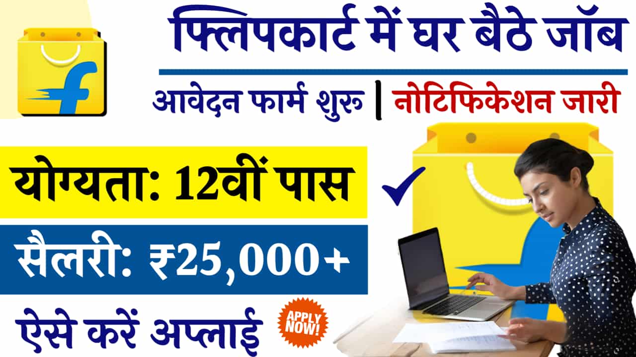 Flipkart Work From Home Job 12th Pass