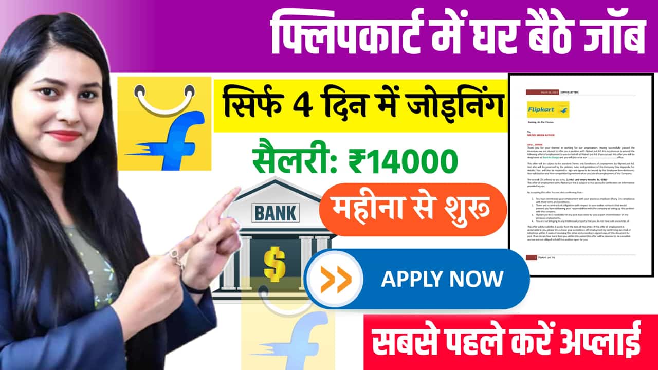 Flipkart TA Work From Home Job Associate